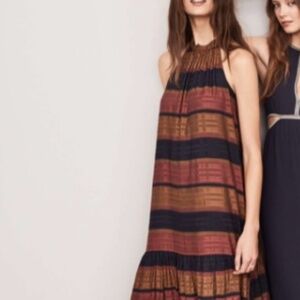 H&M sleeveless striped maxi dress   size 12